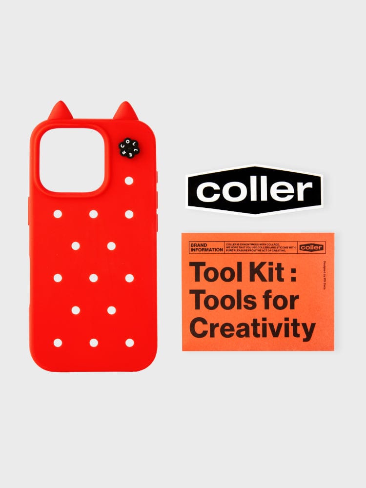 COLLER iPHONE CASE 16 PRO MEOW CHILLY RED – LINE FRIENDS SQUARE