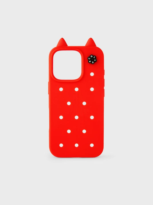 COLLER MOBILE ACC 단품 [패밀리세일] 꼴레 아이폰 16 PRO MEOW 케이스 칠리 레드