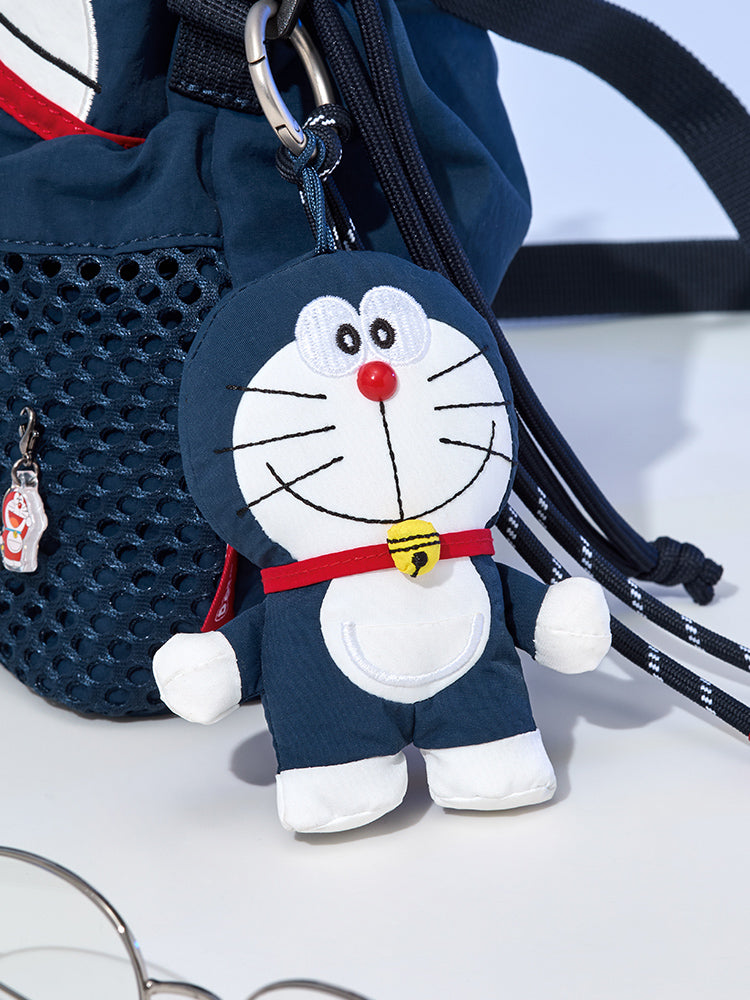 COLLER POUCH_KEYRING_ Midnight Navy [도라에몽 에디션] 도라에몽 플러시 스트링 키링