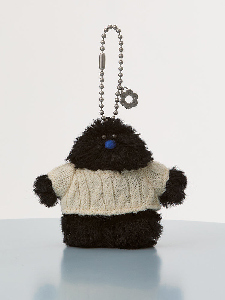 COLLER CHUBBY FURRY MINI STICON PLUSH KEYRING