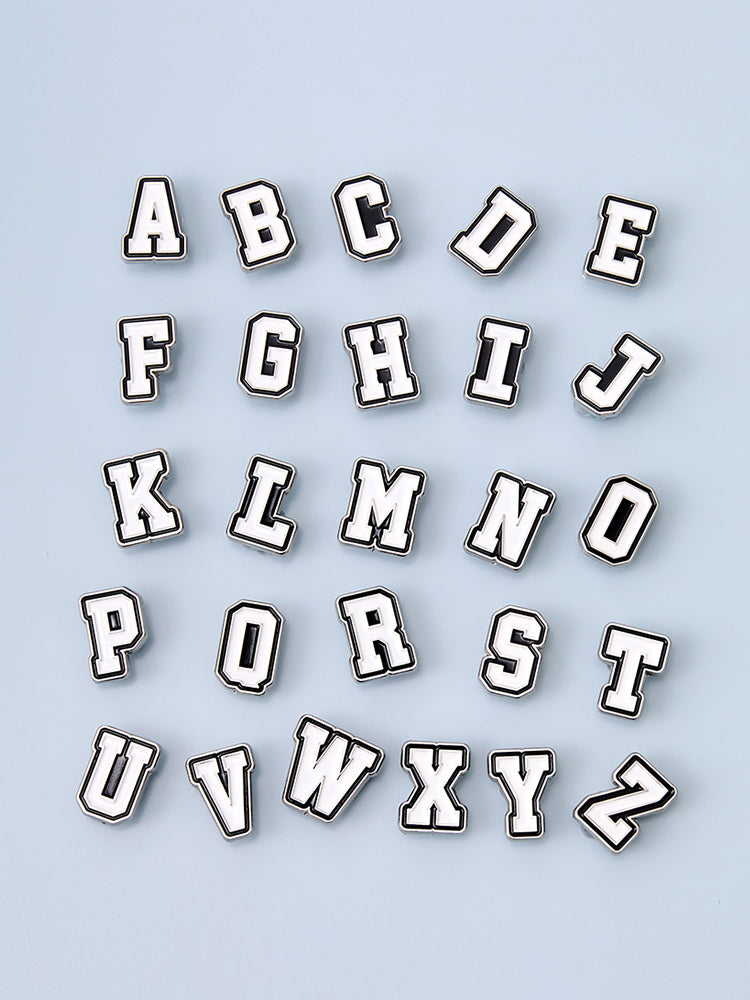 COLLER STICON_ A 꼴레 메탈 알파벳 스티콘 화이트 (A~Z)