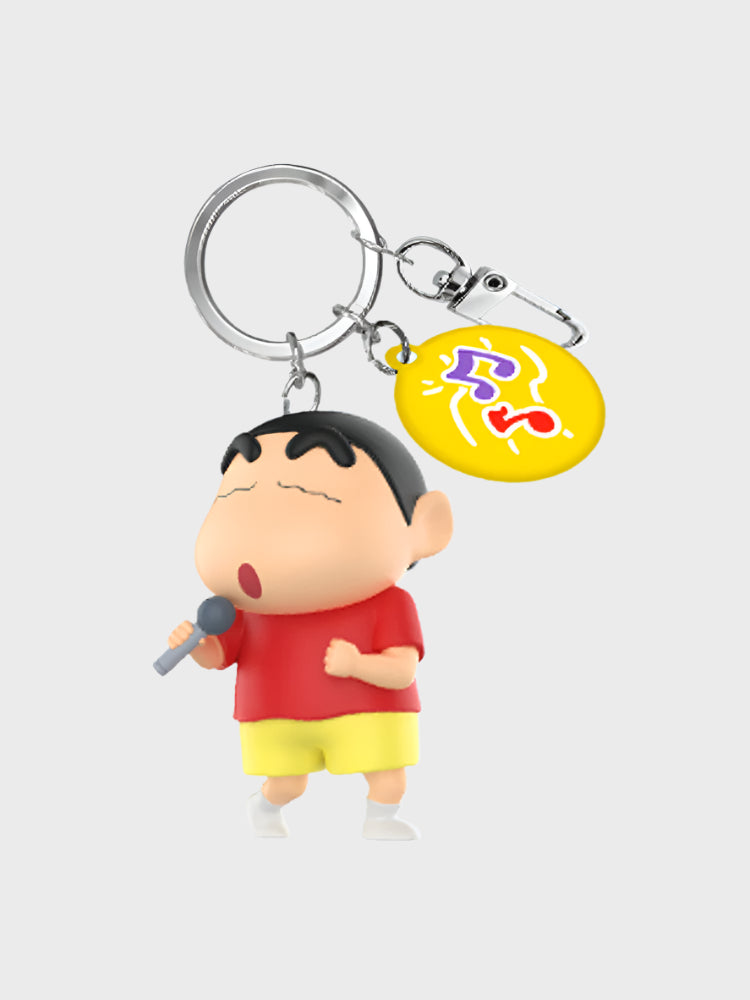 CRAYON SHIN CHAN KEYRING_ 가수왕 짱구는 못말려 짱구의 하루 피규어 키링 (가수왕)
