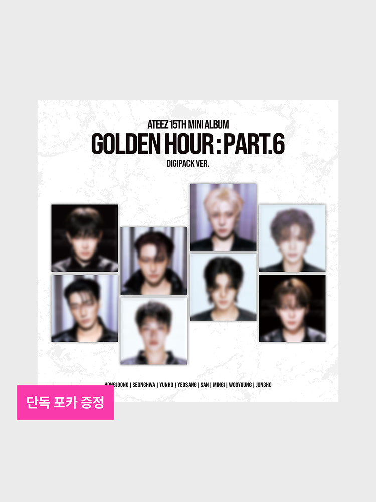ATEEZ 15TH MINI ALBUM [GOLDEN HOUR : Part.6] (DIGIPACK VER.)
