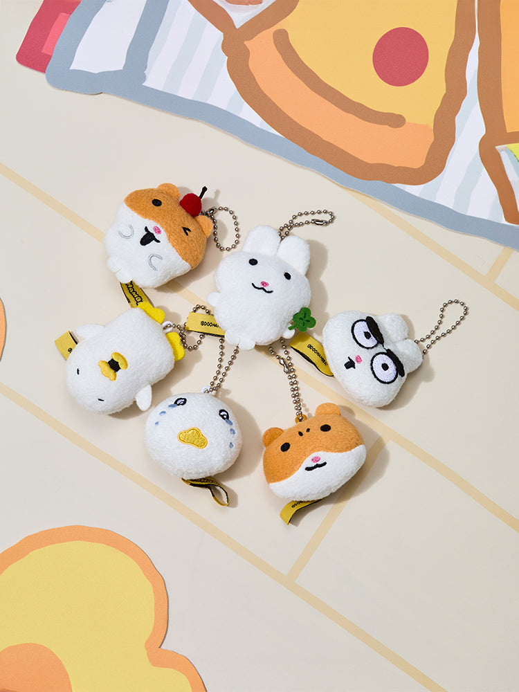 DOOHAMBBA KEYRING_ 랜덤 두햄빠! 랜덤 납작 인형 키링