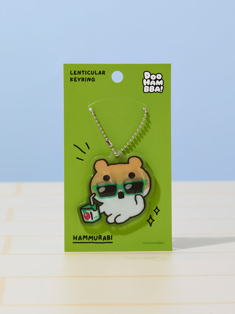 DOOHAMBBA KEYRING_ 햄무라비 두햄빠! 렌티큘러 아크릴 키링