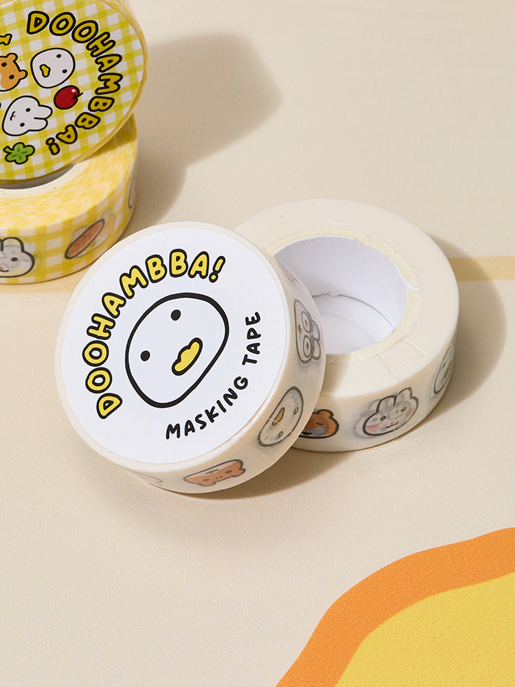 DOOHAMBBA OFFICE_ 화이트 두햄빠! 마스킹 테이프