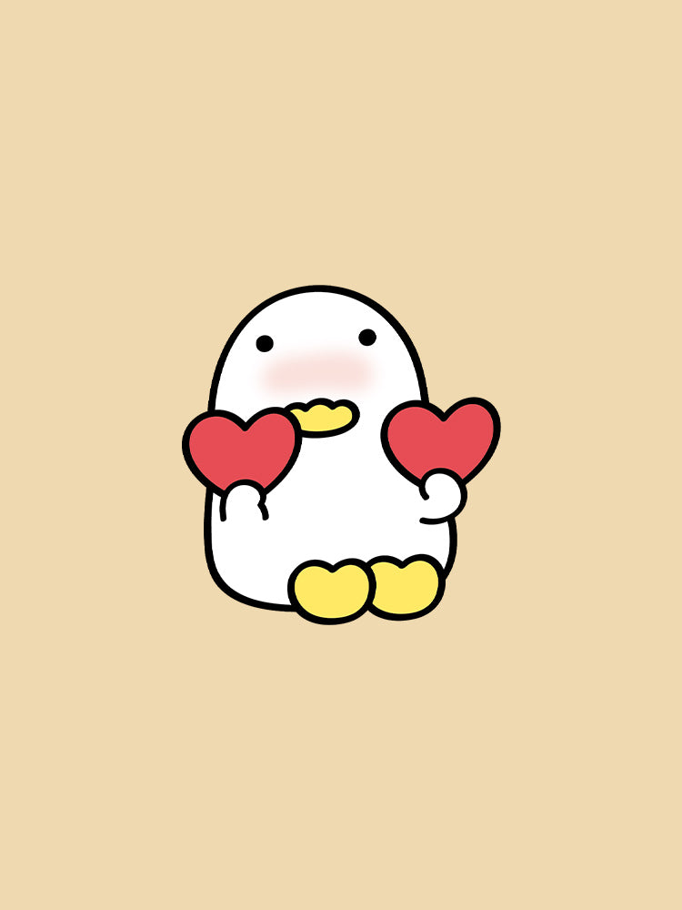 DOOHAMBBA OFFICE_ 두기 손하트 두햄빠! 스티커