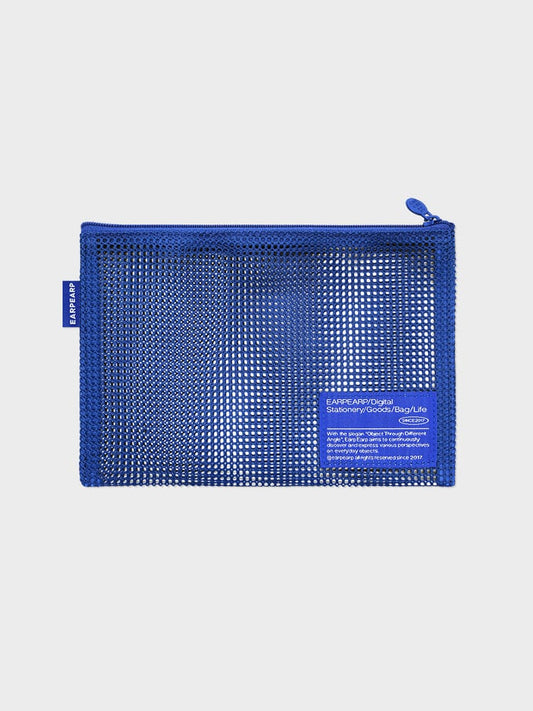 EARPEARP BAG 단품 [NEW] 어프어프 MESH POUCH-BLUE 파우치 (L)