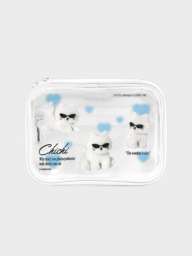 EARPEARP BAG 단품 [NEW] 어프어프 SUNGLASSES CHICHI HEART 트래블파우치 (WHITE)