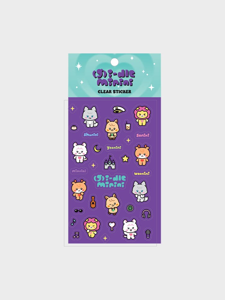 (G)I-DLE minini STICKER/CARD 단품 (G)I-DLE 미니니 클리어 스티커 VER.1