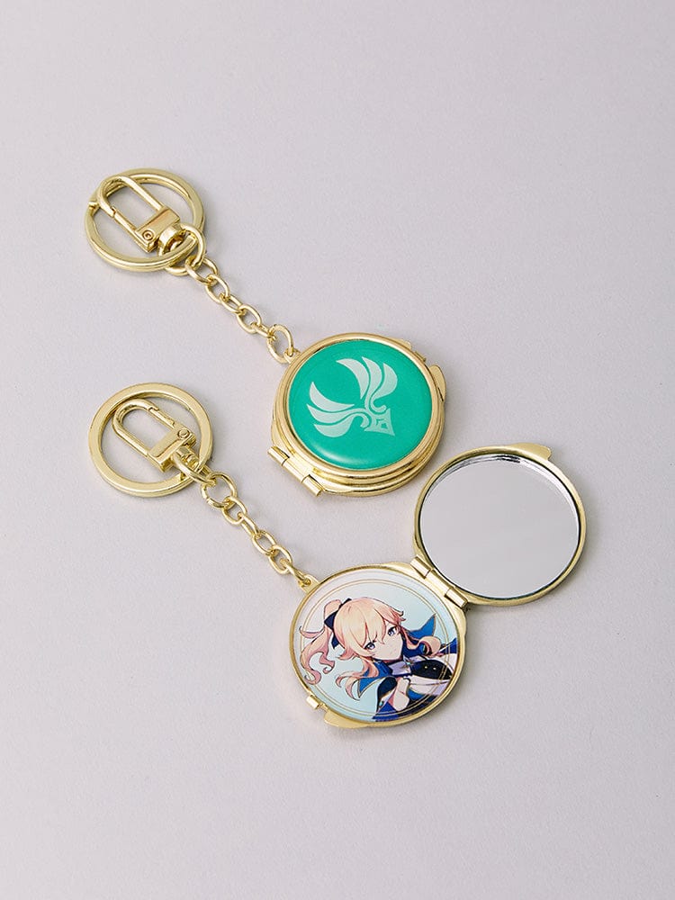 Genshin Impact KEYRING 진 원신x라인프렌즈 메탈 미러 키링