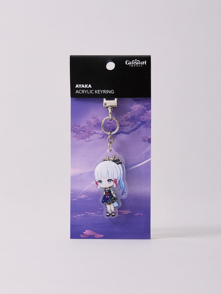 Genshin Impact KEYRING 카미사토 아야카 원신x라인프렌즈 SD 아크릴 키링