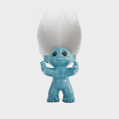 GOODLUCK TROLL CLASSIC WHITE HAIR (SKY BLUE INCH) – LINE