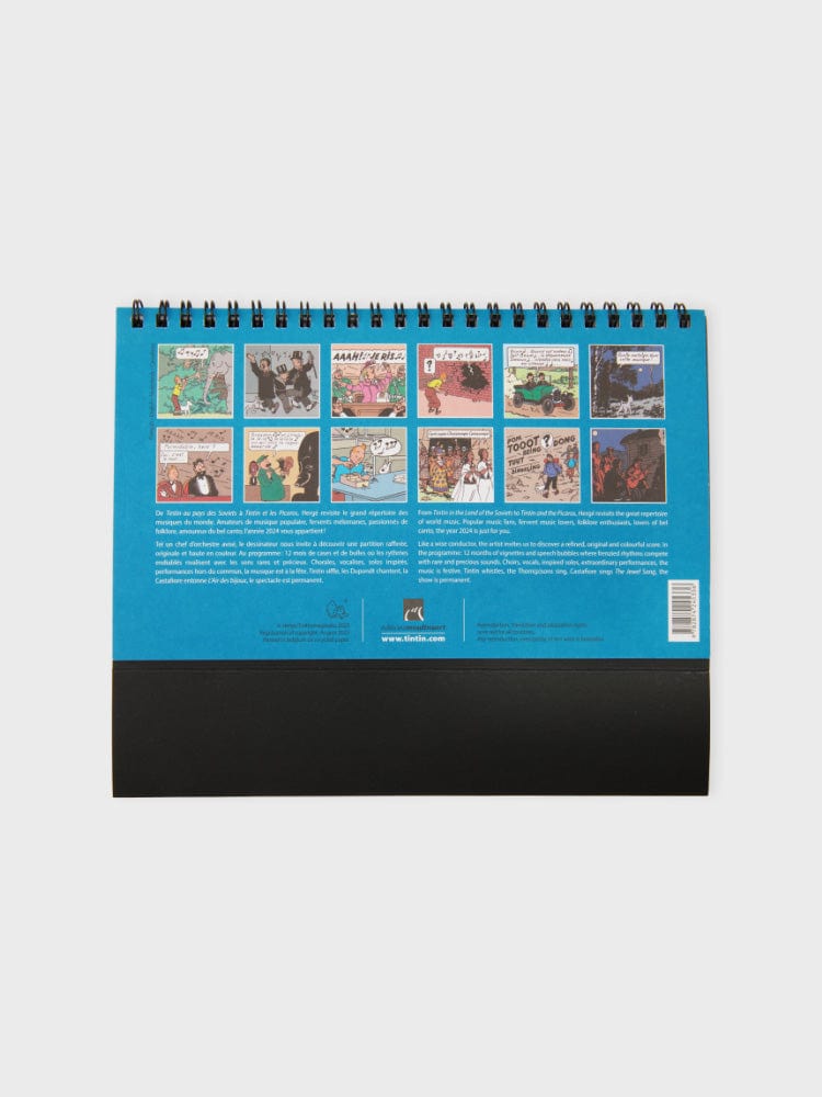 HERGE TINTIN PLANNER/NOTE 단품 에르제 땡땡 2024년 탁상달력