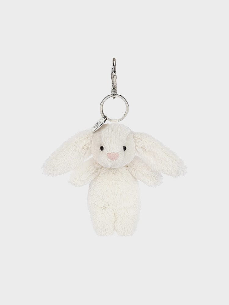 JELLYCAT BASHFUL CREAM BUNNY KEYRING LINE FRIENDS SQUARE