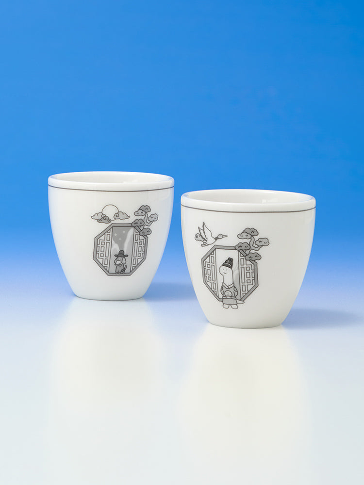 JOGUMAN LIVING_ 소주잔 세트 조구만 한국 에디션 세라믹 소주잔 세트