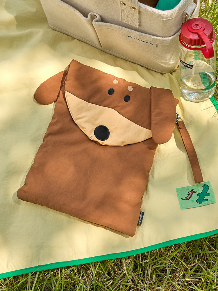 JOGUMAN TRAVEL_ 브라키오&우디 조구만 브라키오&우디 Throw Away 피크닉 매트&파우치 세트