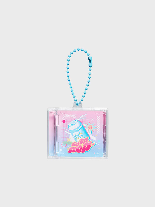 K팝 데몬 헌터스 사자보이즈 소다팝 미니 CD 키링