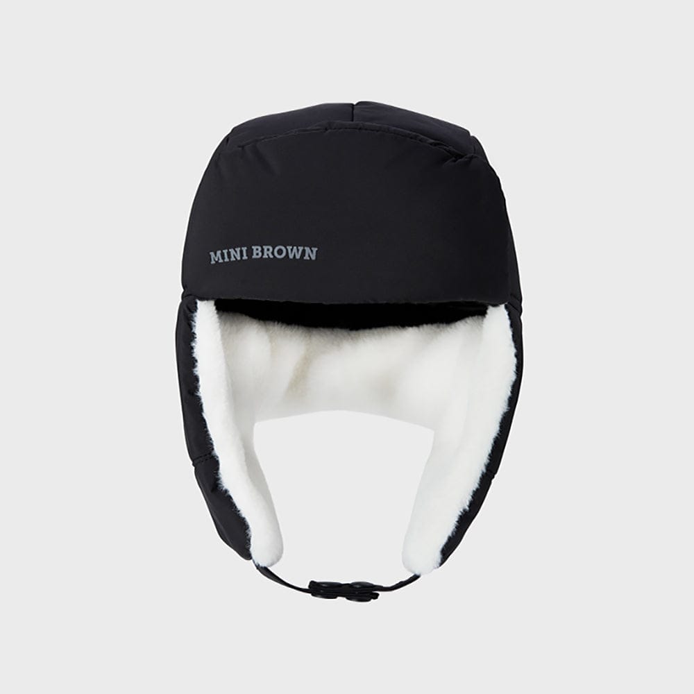 LINE FRIENDS APPAREL 단품 [패밀리세일]  라인프렌즈 브라운 패딩 공군모 (블랙)