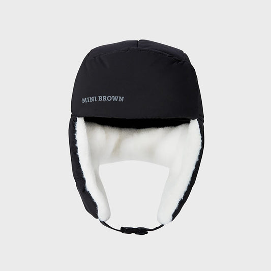 LINE FRIENDS APPAREL 단품 [패밀리세일]  라인프렌즈 브라운 패딩 공군모 (블랙)