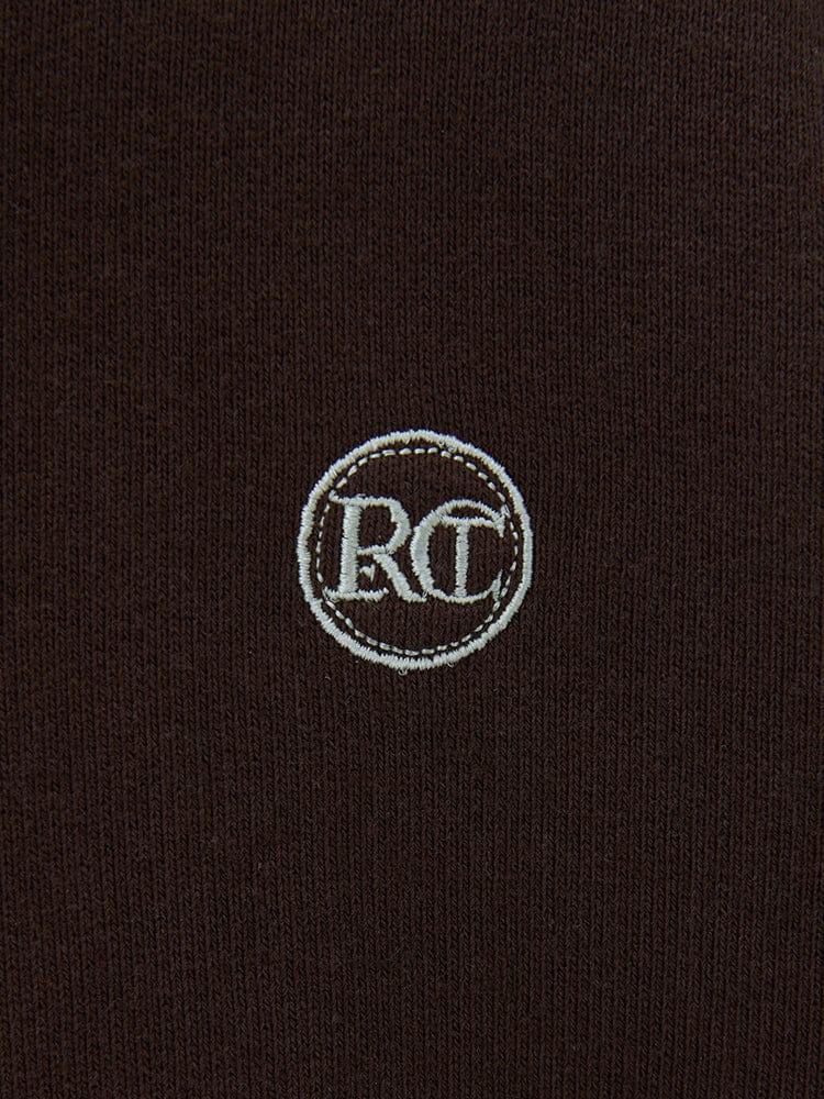 LINE FRIENDS APPAREL_ RECTO X BROWN LLEGE 로고 스웻셔츠 (브라운)