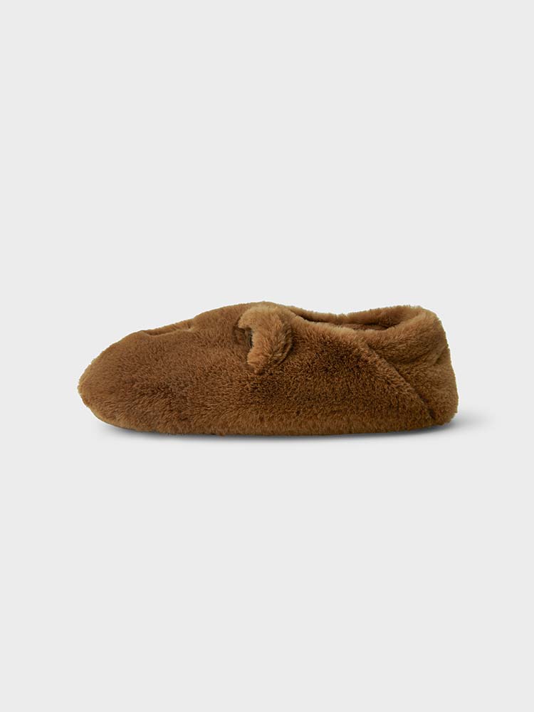 LINE FRIENDS APPAREL SLIPPERTS 라인프렌즈 허그브라운 룸슈즈