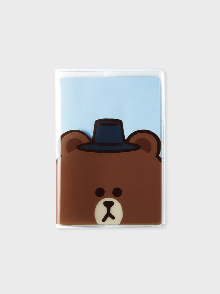 LINE FRIENDS BAG 단품 [팸세제외] 라인프렌즈 브라운 투어리스트 여권지갑