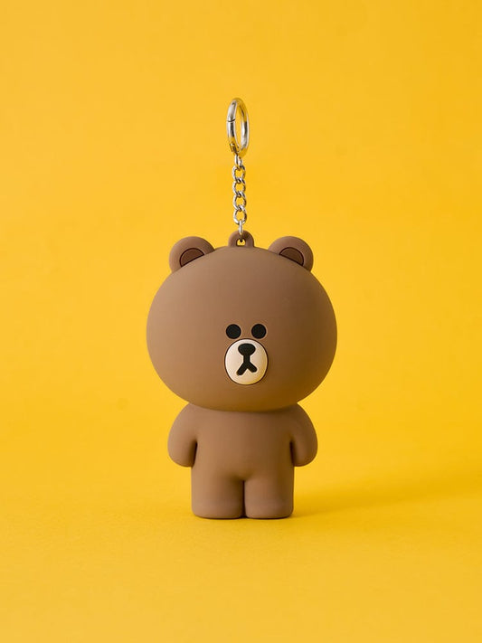 LINE FRIENDS BAG 단품 [패밀리세일] 라인프렌즈 브라운 키링 파우치
