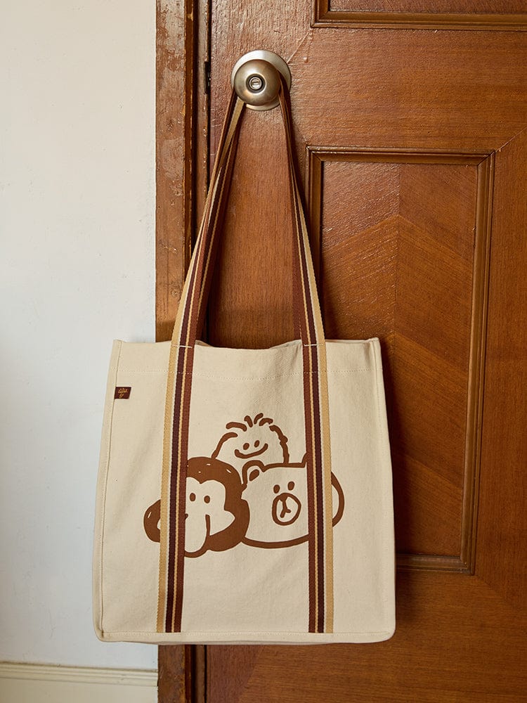 LINE FRIENDS BAG 단품 카멜 X 라인프렌즈 숄더백