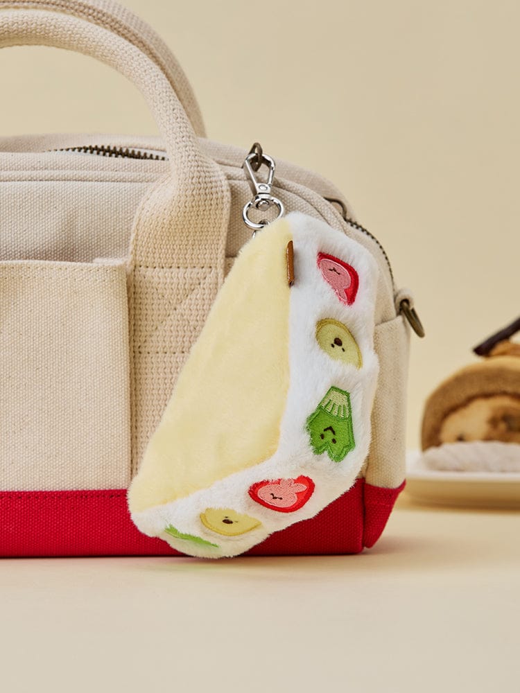 LINE FRIENDS BEAUTY/ACC_ 후르츠산도 파우치 라인프렌즈 미니니 디저트카페 후르츠산도 파우치