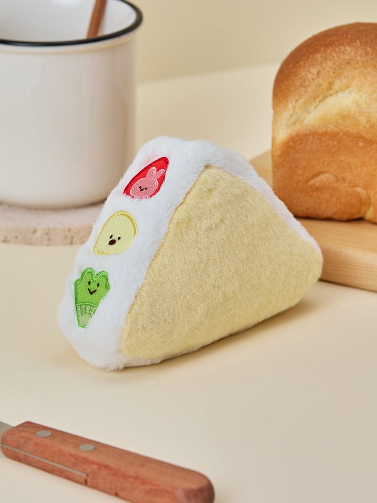 LINE FRIENDS BEAUTY/ACC_ 후르츠산도 파우치 라인프렌즈 미니니 디저트카페 후르츠산도 파우치