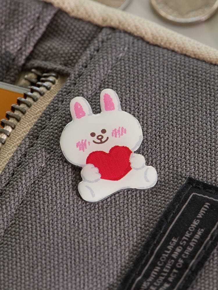 LINE FRIENDS BEAUTY/ACC_ 코니 라인프렌즈 코니 15주년 메탈 핀뱃지