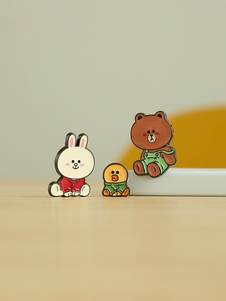 LINE FRIENDS BEAUTY/ACC 단품 라인프렌즈 ORDINARY DAYS 메탈 스티콘 세트