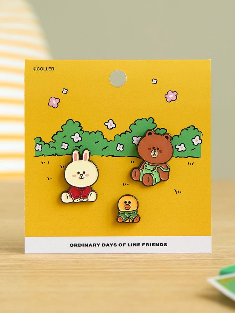 LINE FRIENDS BEAUTY/ACC 단품 라인프렌즈 ORDINARY DAYS 메탈 스티콘 세트