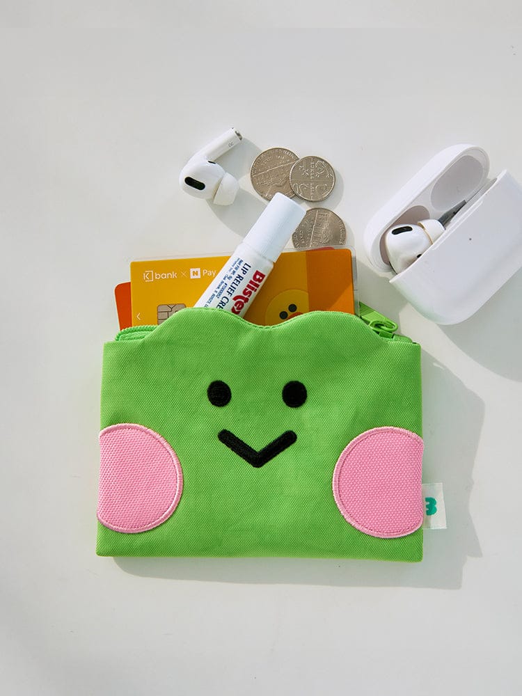 LINE FRIENDS BEAUTY/ACC_ S 라인프렌즈 레니니 스테이 윗 미니니 플랫 파우치