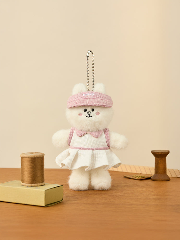 LINE FRIENDS CLOSET_TOY_ 단품 라인프렌즈 쁘띠 클로젯 화이트 플리츠 원피스