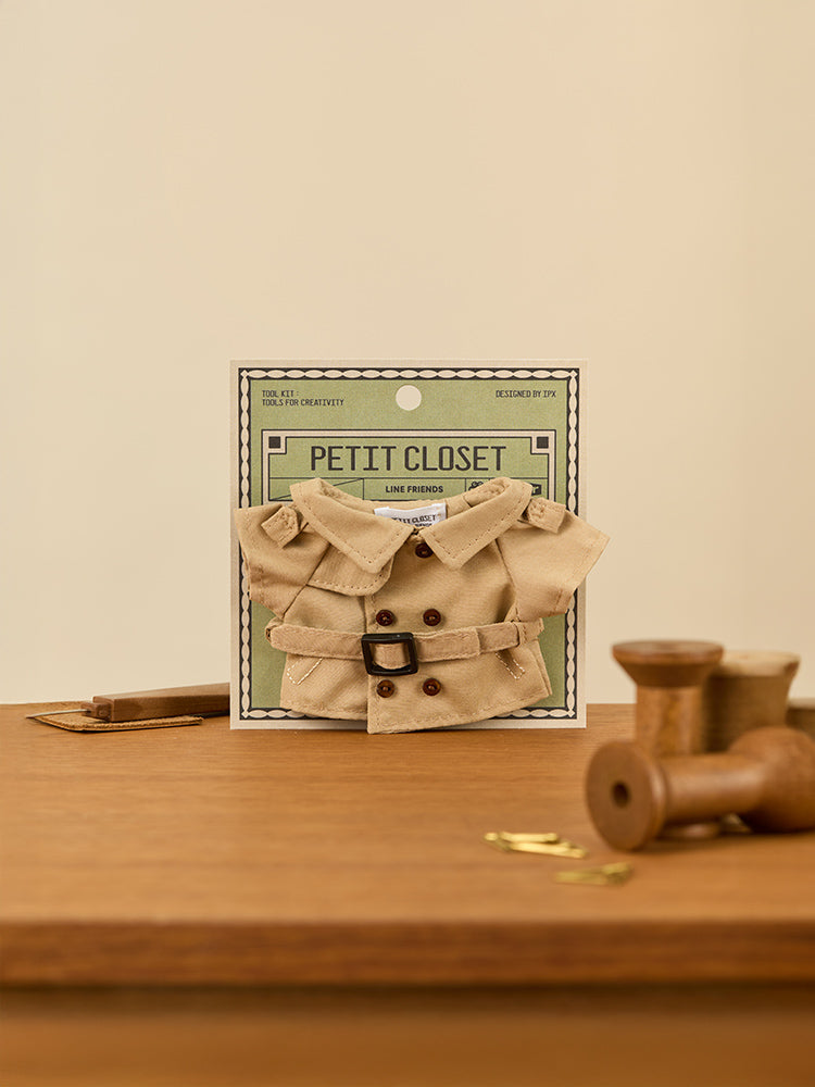 LINE FRIENDS CLOSET_TOY_ 단품 라인프렌즈 쁘띠 클로젯 트렌치 코트