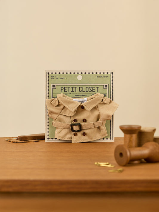 LINE FRIENDS CLOSET_TOY_ 단품 라인프렌즈 쁘띠 클로젯 트렌치 코트