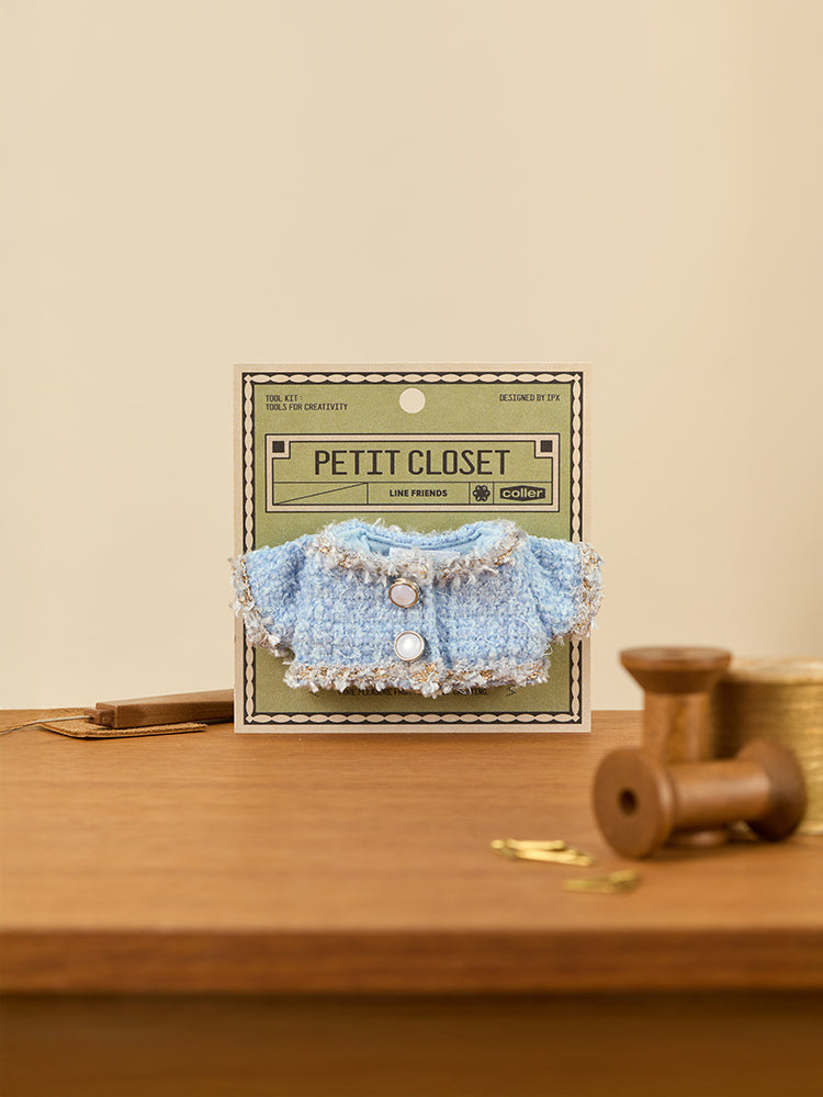 LINE FRIENDS CLOSET_TOY_ 단품 라인프렌즈 쁘띠 클로젯 트위드 자켓