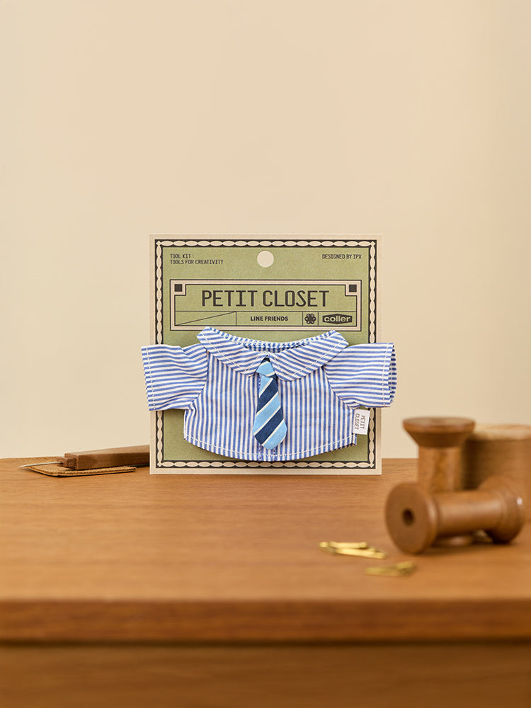LINE FRIENDS CLOSET_TOY_ 단품 라인프렌즈 쁘띠 클로젯 셔츠 & 넥타이