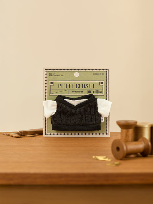 LINE FRIENDS CLOSET_TOY_ 단품 라인프렌즈 쁘띠 클로젯 블랙 니트