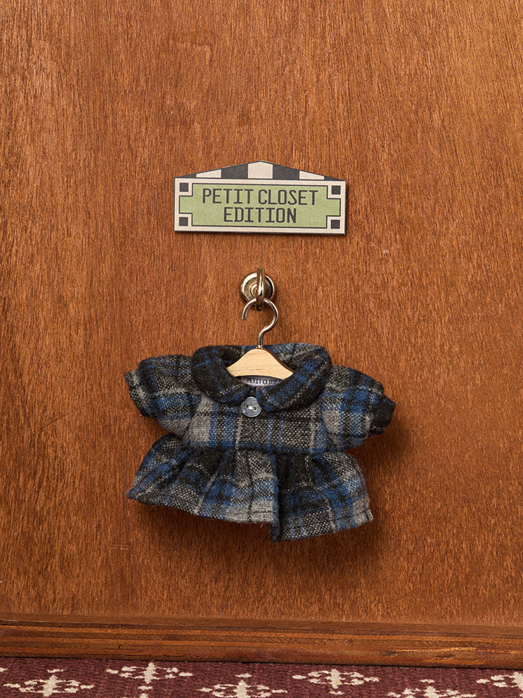 LINE FRIENDS CLOSET_TOY_ 단품 라인프렌즈 쁘띠 클로젯 체크 원피스