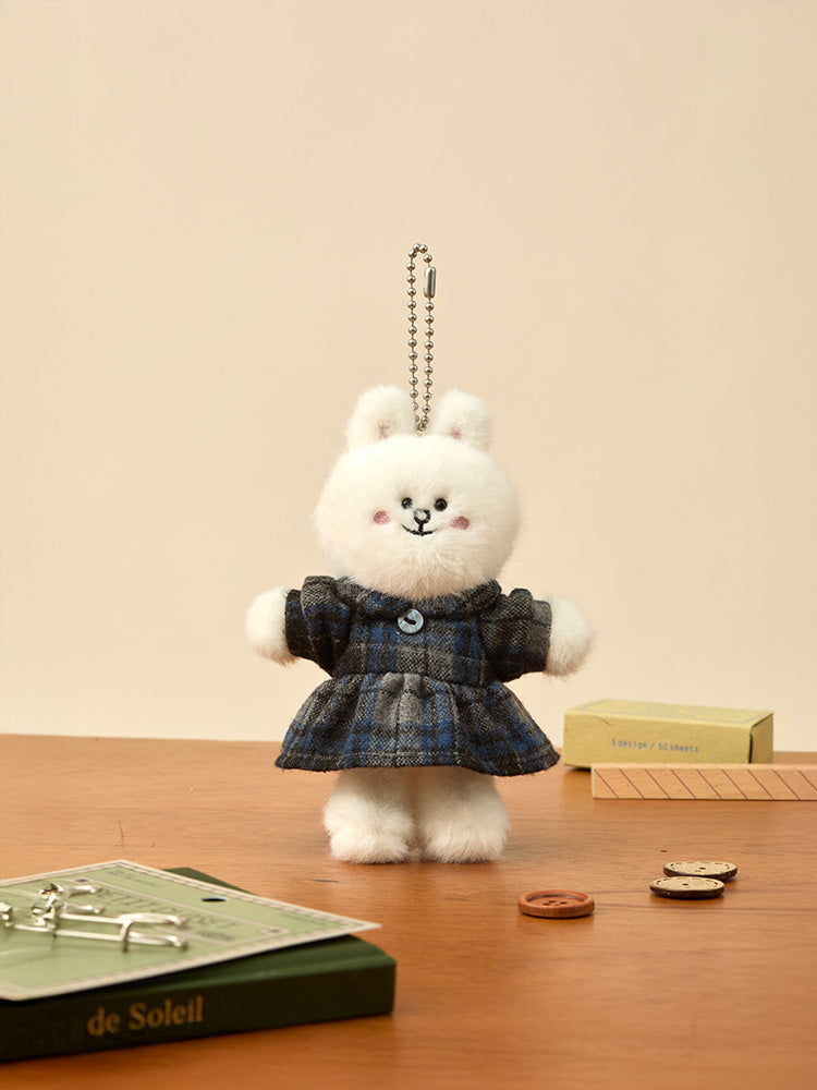 LINE FRIENDS CLOSET_TOY_ 단품 라인프렌즈 쁘띠 클로젯 체크 원피스