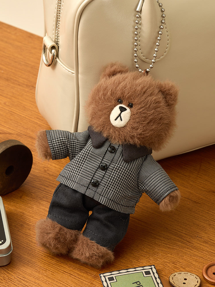 LINE FRIENDS CLOSET_TOY_ 단품 라인프렌즈 쁘띠 클로젯 체크 정장 재킷