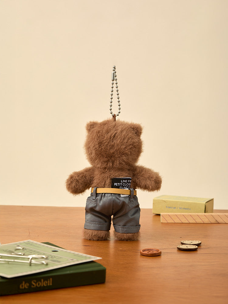 LINE FRIENDS CLOSET_TOY_ 단품 라인프렌즈 쁘띠 클로젯 그레이 벨트 팬츠