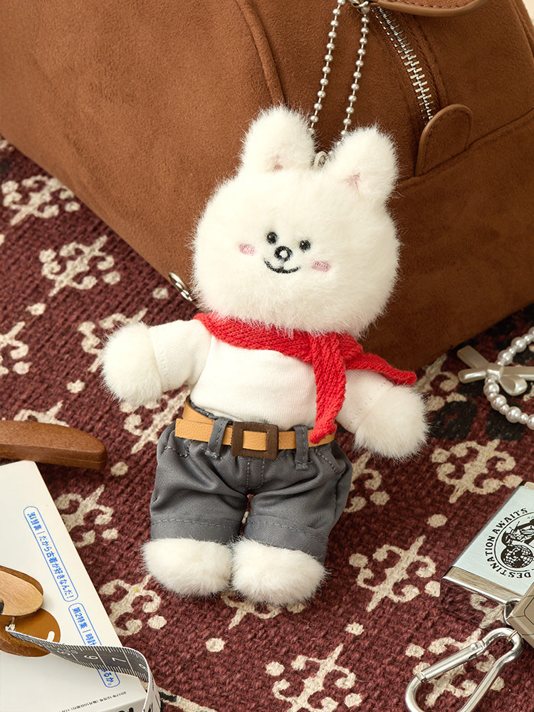 LINE FRIENDS CLOSET_TOY_ 단품 라인프렌즈 쁘띠 클로젯 그레이 벨트 팬츠