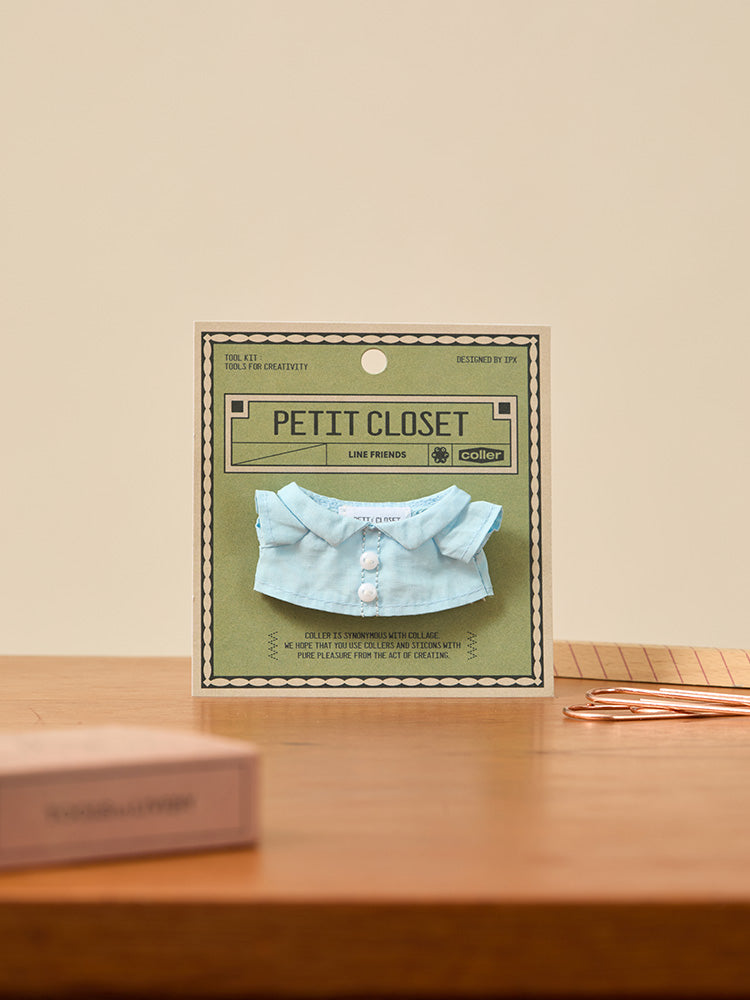 LINE FRIENDS CLOSET_TOY_ 단품 라인프렌즈 쁘띠 클로젯 블루 셔츠