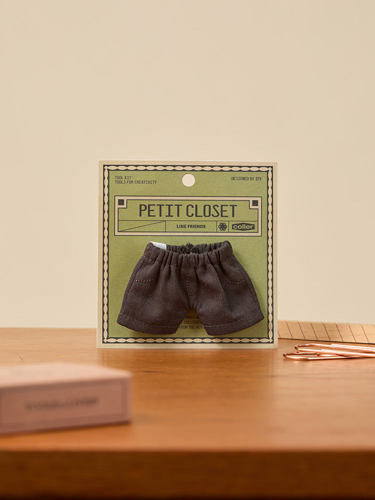 LINE FRIENDS PETIT CLOSET BLACK SUIT PANTS