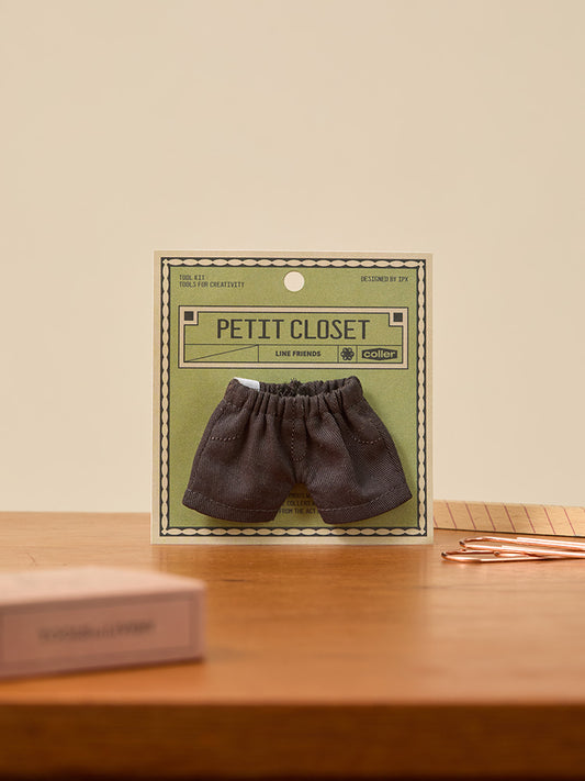LINE FRIENDS CLOSET_TOY_ 단품 라인프렌즈 쁘띠 클로젯 블랙 정장 팬츠