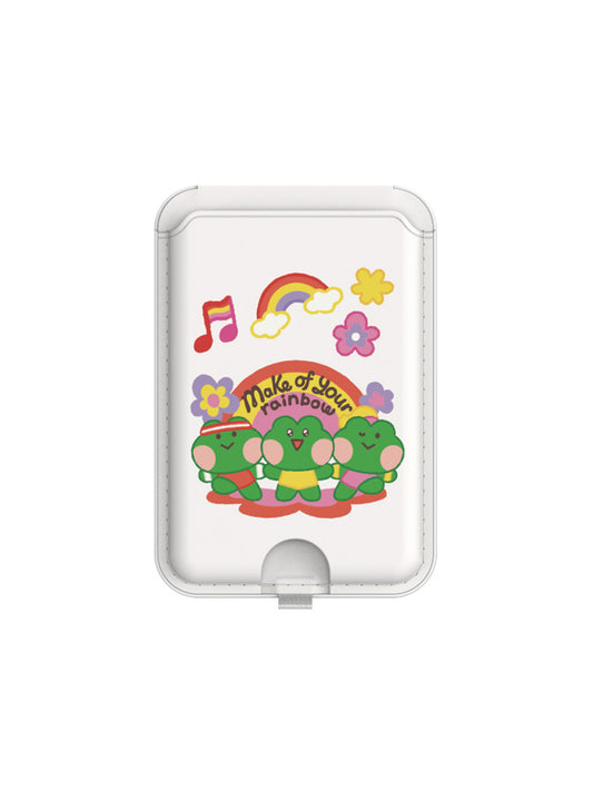 LINE FRIENDS ELECTRONICS_ 레니니 라인프렌즈 미니니 레니니 맥세이프 월렛스탠드 (레인보우)